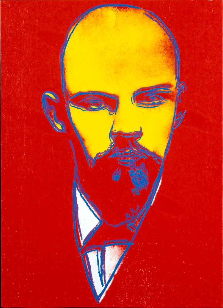 Andy Warhol Lenin, ca. 1986 55,5 x 40,5 x 2 cm Acryl und Siebdruck auf Leinwand Courtesy Heidi Horten Collection © The Andy Warhol Foundation for the Visual Arts, Inc. / Licensed by Bildrecht, Wien, 2017