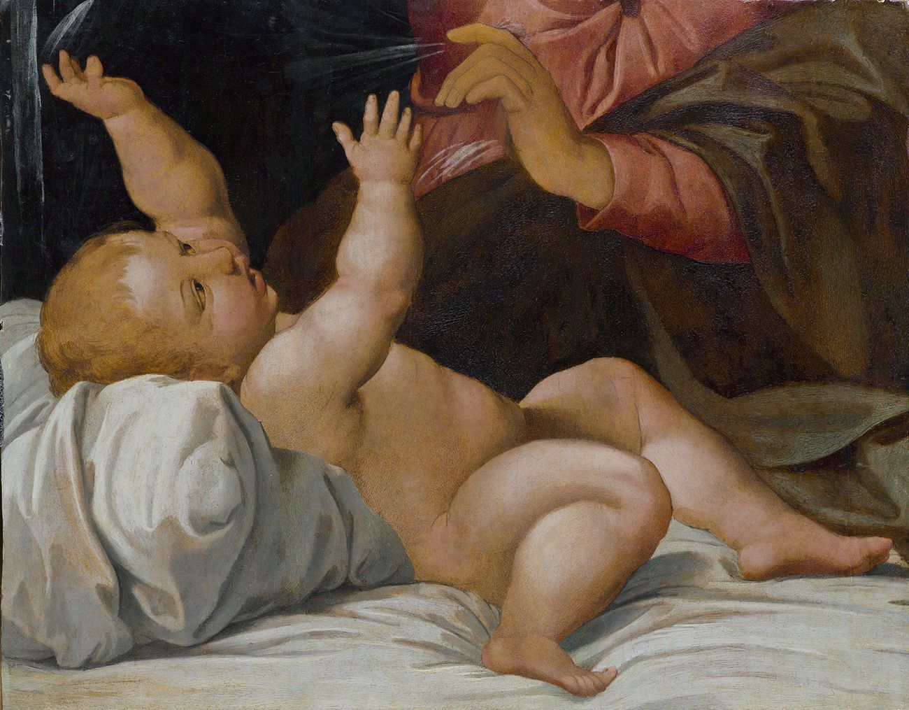 da Raffaello, Gesù Bambino, XVI sec. Roma, Gallerie Nazionali di Arte Antica di Roma, Palazzo Barberini