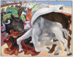 Pablo Picasso, Corrida : la mort du toréro, 19 septembre 1933, huile sur bois, 31 x 40 cm, Musée national Picasso-Paris, MP145 ©RMN-Grand Palais / Mathieu Rabeau ©Succession Picasso 2018