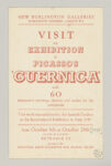 Invitation à l'exposition "Picasso's Guernica" (New Burlington Galleries, London, 4 - 29 octobre 1938), Octobre 1938, 21 x 13,5 cm, Musée national Picasso-Paris, 515AP/H/21/15 © RMN-Grand Palais / image RMN-GP ©Sucession Picasso 2018