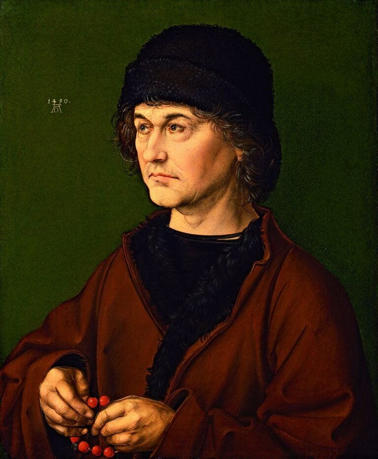 Albrecht Dürer, Ritratto di Albrecht Dürer il vecchio, 1490. Firenze, Galleria degli Uffizi. Photo © Gabinetto Fotografico delle Gallerie degli Uffizi