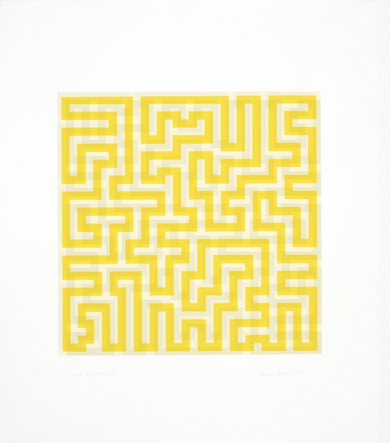 Anni Albers Yellow Meander 1970 serigrafia 2018 The Josef and Anni Albers Foundation