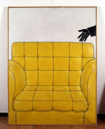 Cesare Tacchi, Poltrona gialla, 1964. Collezione privata. Photo Archivio Galleria d’Arte Niccoli, Parma