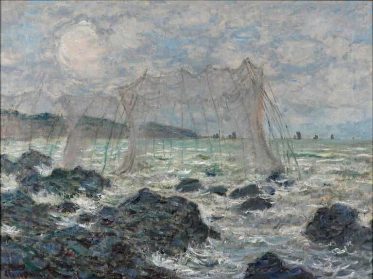 Claude Monet, Reti da pesca a Pourville, 1882. Collection Gemeentemuseum Den Haag The Netherlands