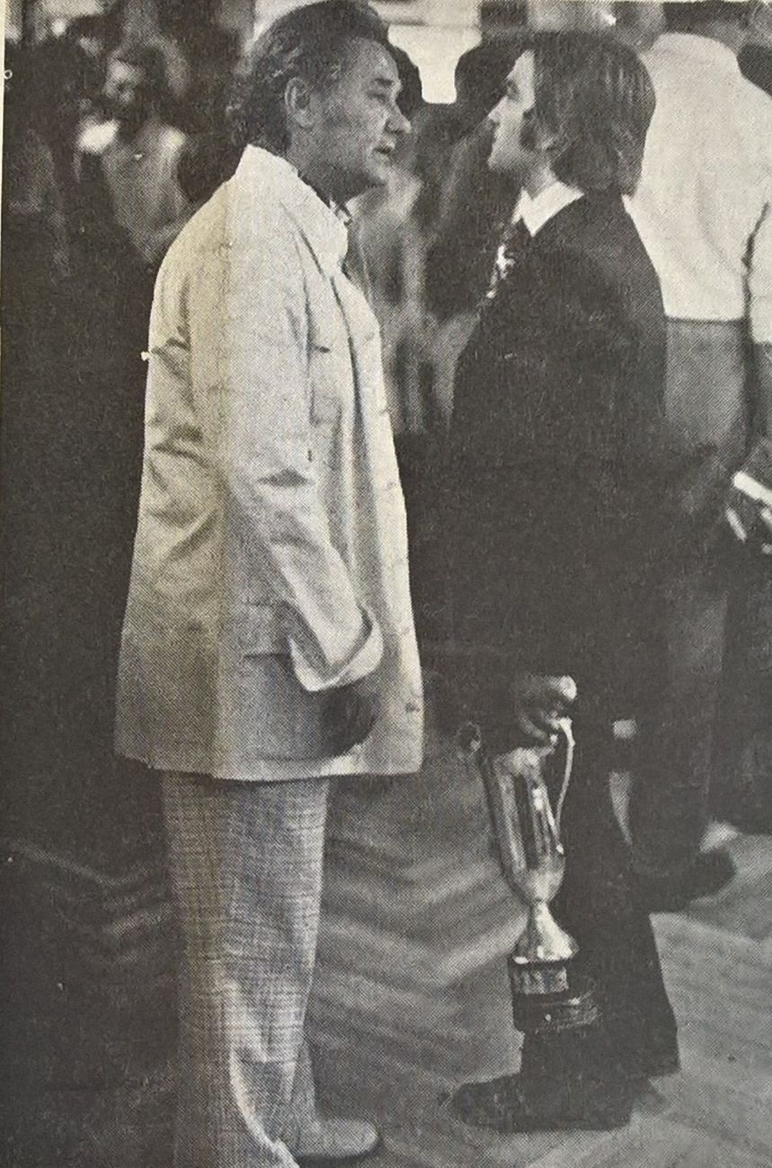 Elio Di Blasio e Cesare Manzo. Gazzetta di Pescara, 3 ottobre 1971. Photo G. Jammarrone, courtesy P. Jammarrone