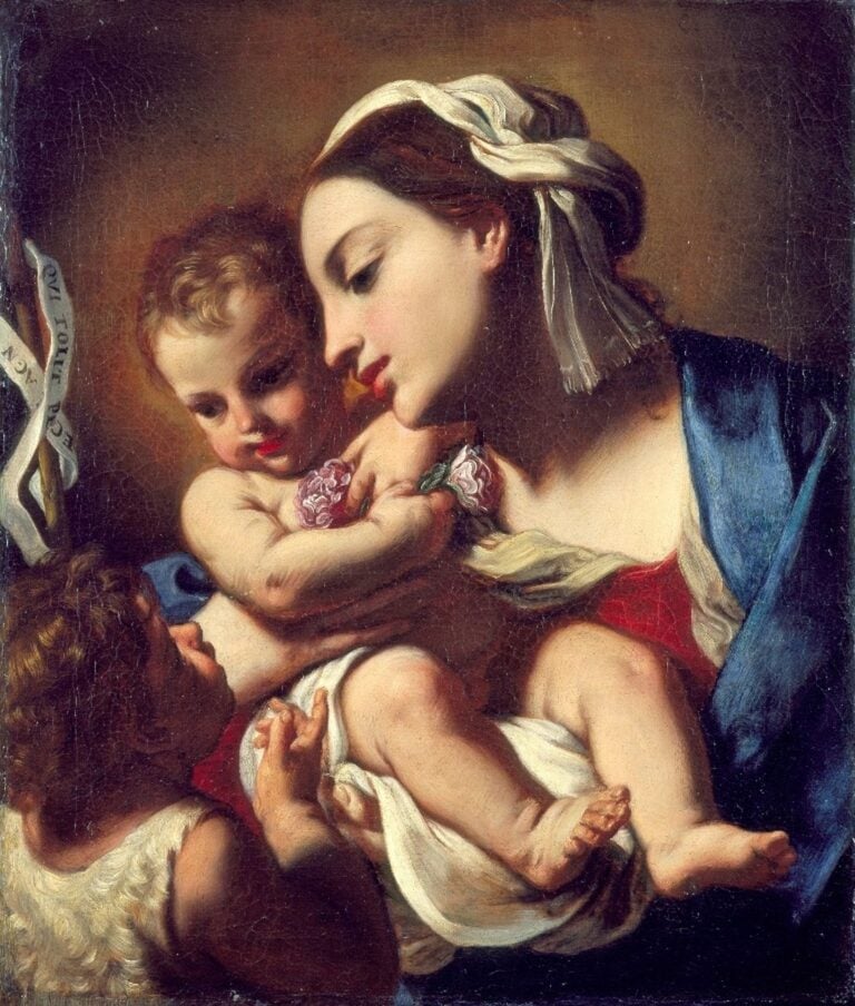 Elisabetta Sirani, Madonna col Bambino e San Giovannino, 1664. Pesaro, Musei Civici – Palazzo Mosca