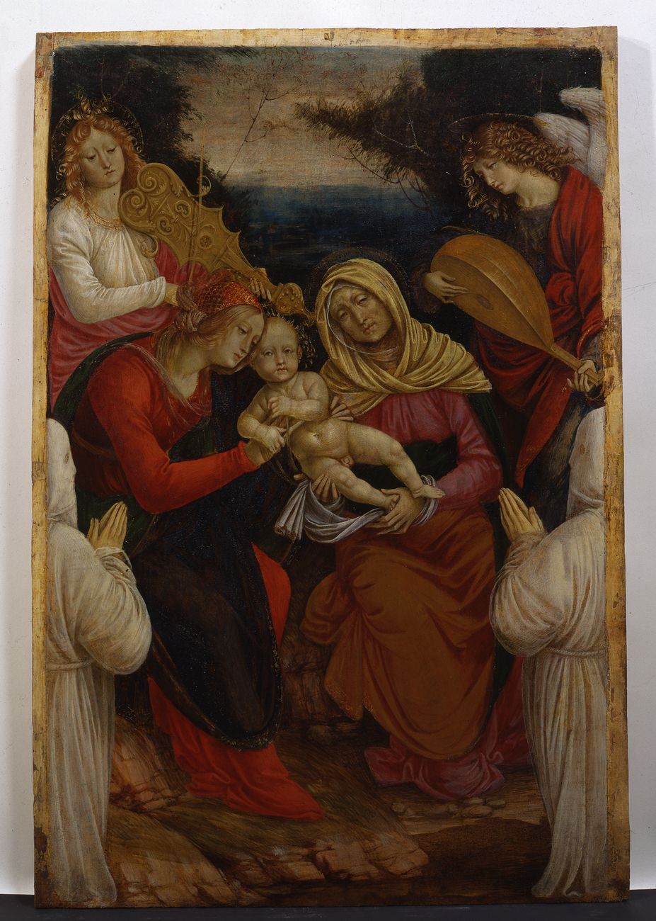 Gaudenzio Ferrari, Madonna con il Bambino, Sant’Anna, angeli musicanti e i donatori, 1508-09. Musei Reali di Torino, Galleria Sabauda