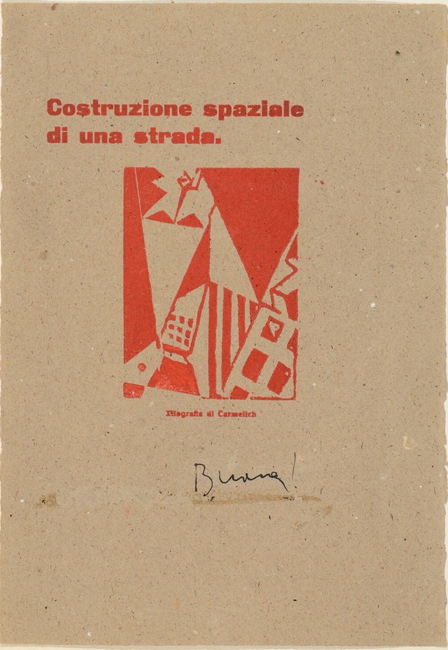 Giorgio Riccardo Carmelich, Costruzione spaziale di una strada, 1924. Torino, Collezione Marco Viglino. Photo Padovan, Torino