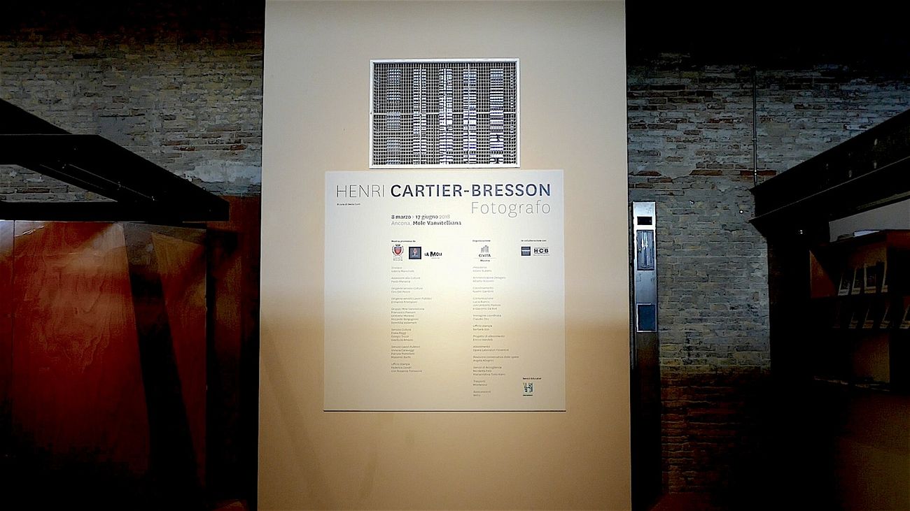 Henri Cartier-Bresson. Fotografo. Exhibition view at Mole Vanvitelliana, Ancona 2018