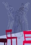 Illustrazione di Pia Valentinis per Quello che ci muove. Una storia di Pina Bausch di Beatrice Masini. Courtesy rueBallu