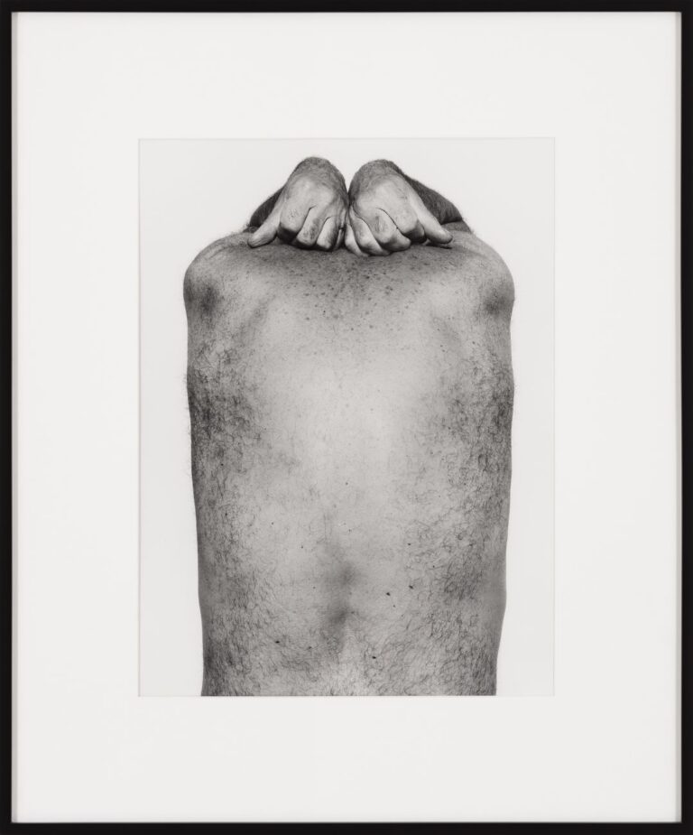 John Coplans, Self Portrait, Back and Hands, 1984 © The John Coplans Trust. Courtesy The John Coplans Trust, Galerie Nordenhake Berlin Stockholm, P420, Bologna