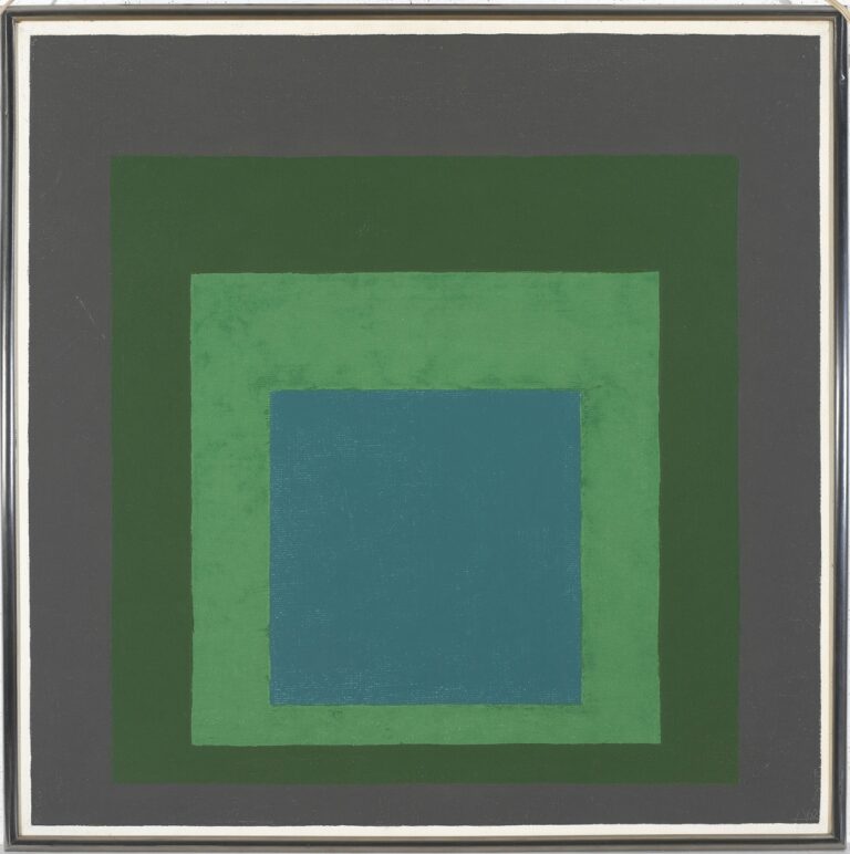 Josef-Albers-Study-for-Homage-to-the-Square_-Long-Ago-1962-olio-su-Masonite-2018-The-Josef-and-Anni-Albers-Foundation