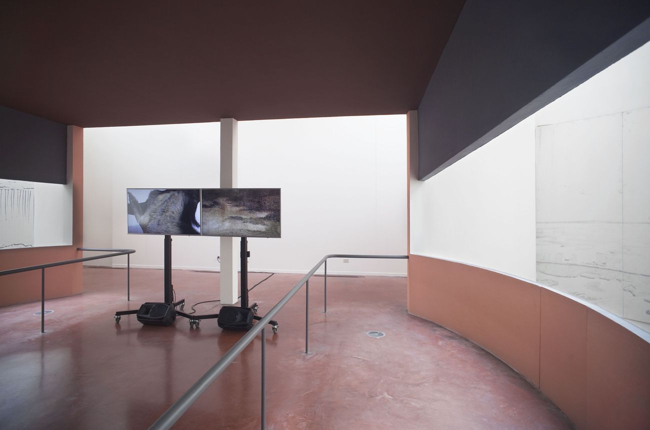 Katarina Zdjelar. Ungrammatical. Installation view at Padiglione de l’Esprit Nouveau, Bologna 2018. Photo Matteo Monti