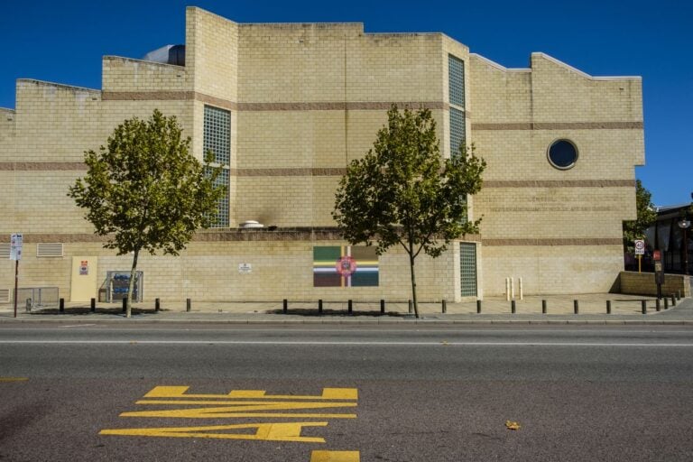 Kimsooja, To Breathe – The Flags, 2018. Public project. Commissioned by Perth Institute of Contemporary Arts (PICA) with the support of Wesfarmers Arts. Courtesy Perth Institute of Contemporary Arts (PICA). Photo Alessandro Bianchetti