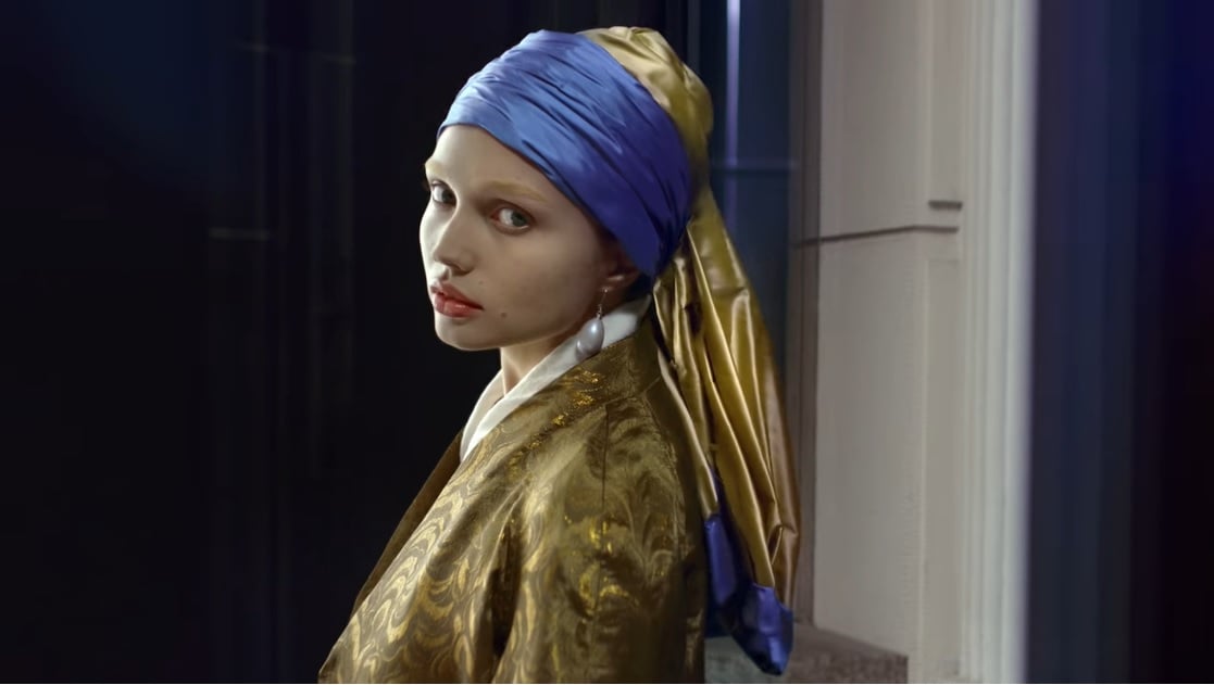 La ragazza con l'orecchino di perla di Vermeer rivive nello spot Lexus