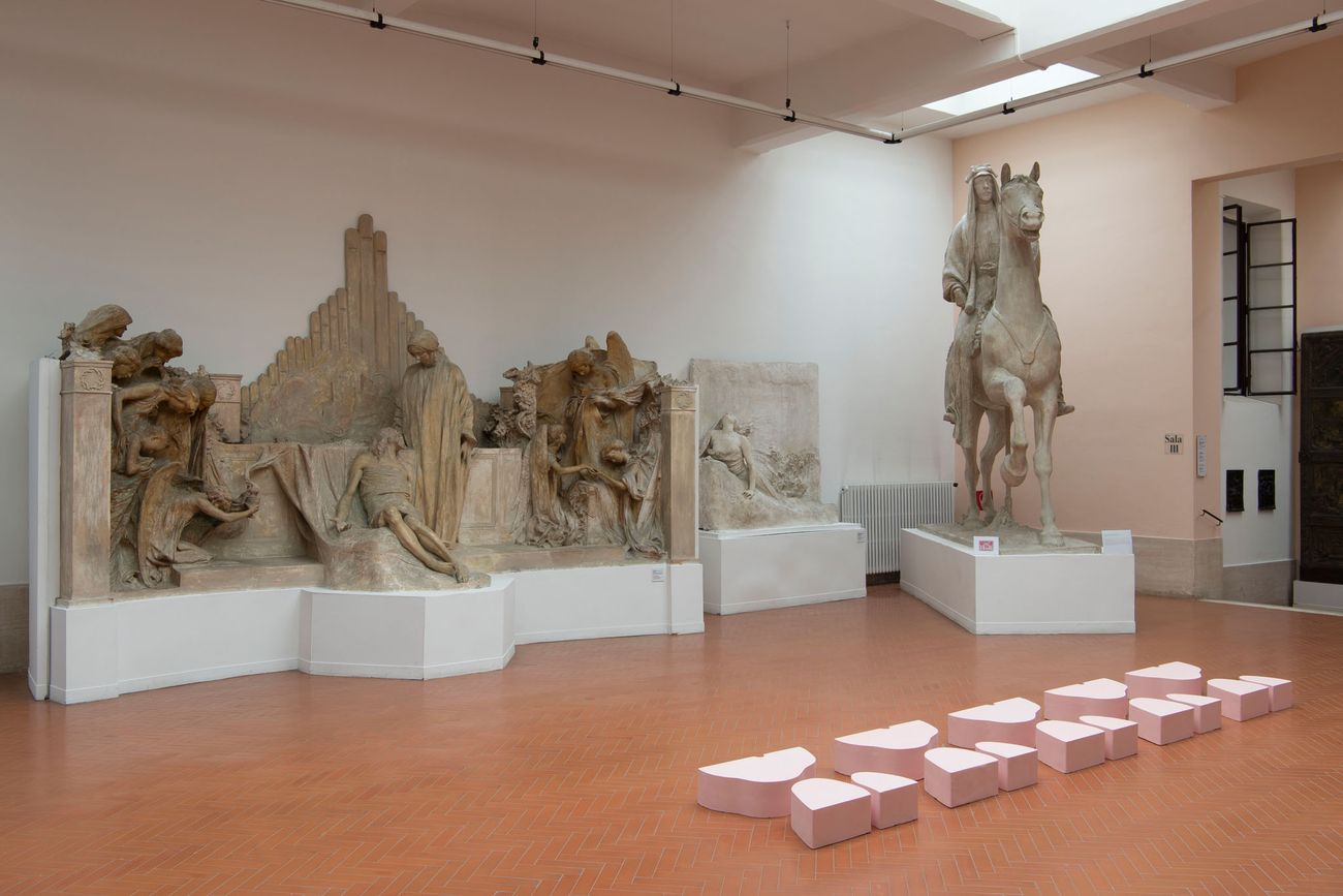 Landon Metz, exhibition view at Museo Pietro Canonica, Roma 2018, photo credit Giorgio Benni
