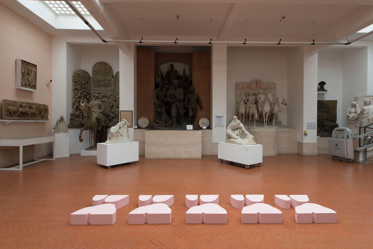 Landon Metz, exhibition view at Museo Pietro Canonica, Roma 2018, photo credit Giorgio Benni