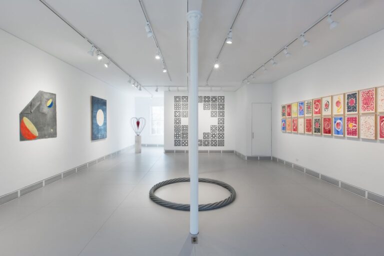 Marco Bagnoli, Domenico Bianchi, Remo Salvadori. Installation view at Garrison Art Center, New York 2018. Courtesy Magazzino Italian Art. Photo Alexa Hoyer