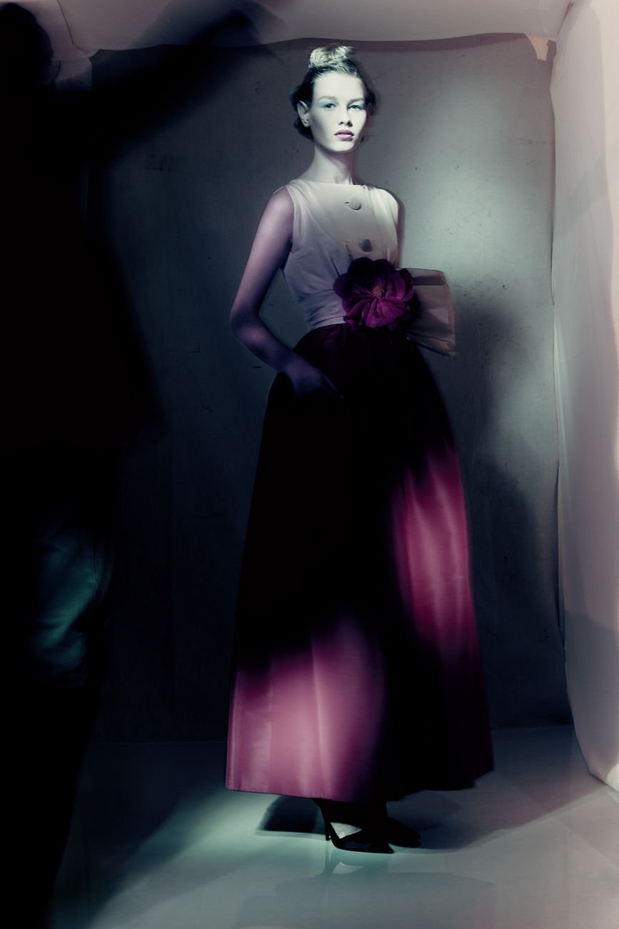 Monaco Dress Spring-Summer 1959 Haute Couture collection Longue line by Yves Saint Laurent ® Paolo Roversi
