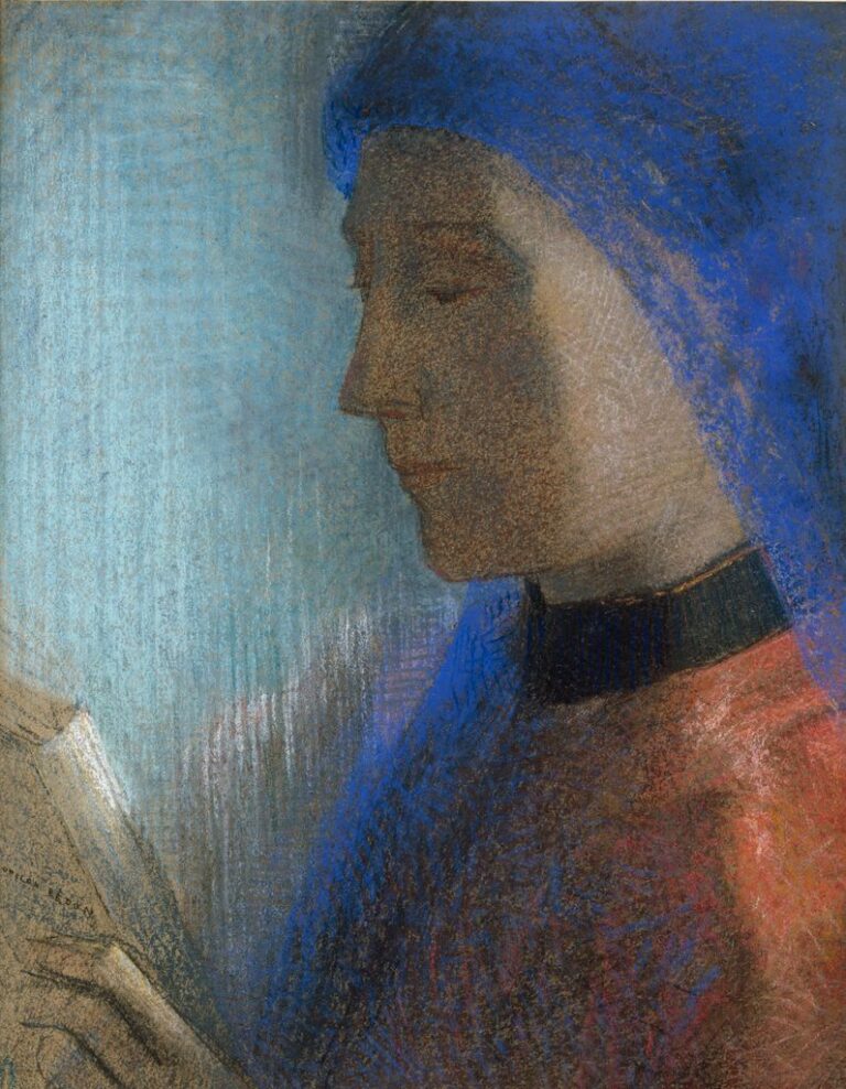 Odilon Redon The reader, circa 1895 1900, private collection