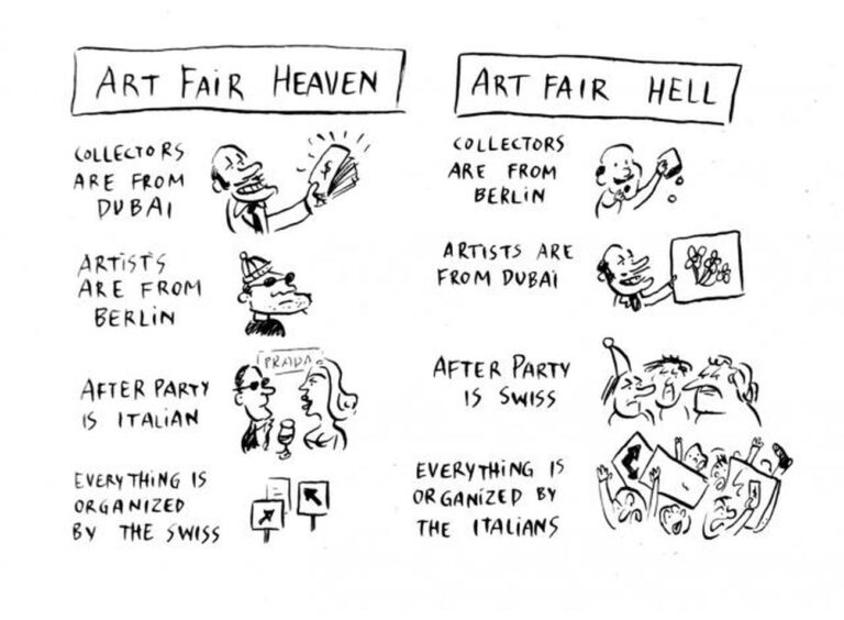 Pablo Helguera, Artoon. Art fair heaven and hell