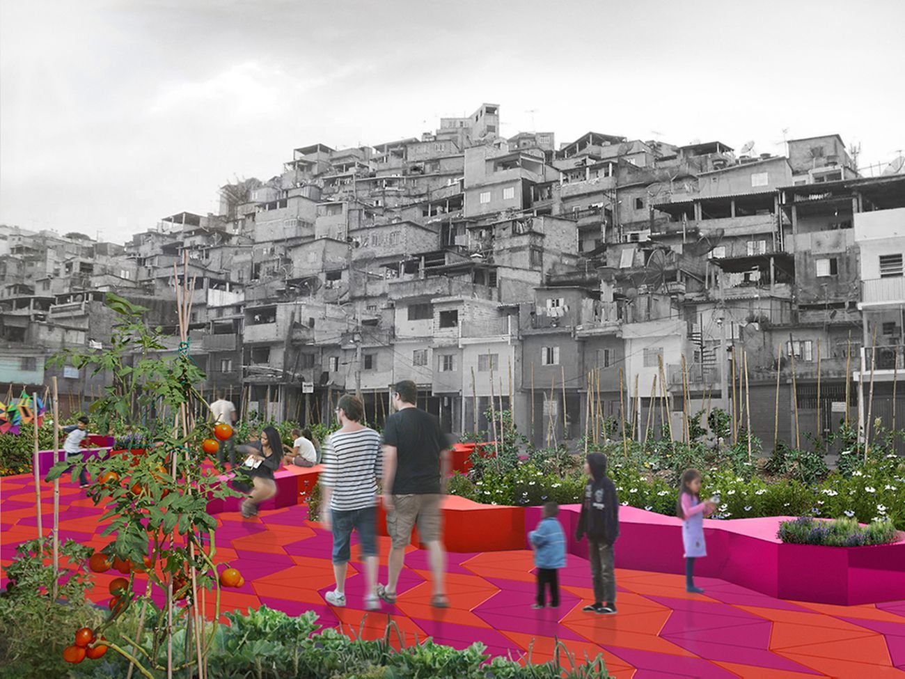 Piuarch, Espaço, un progetto di rigenerazione urbano per São Paulo. Courtesy Piuarch