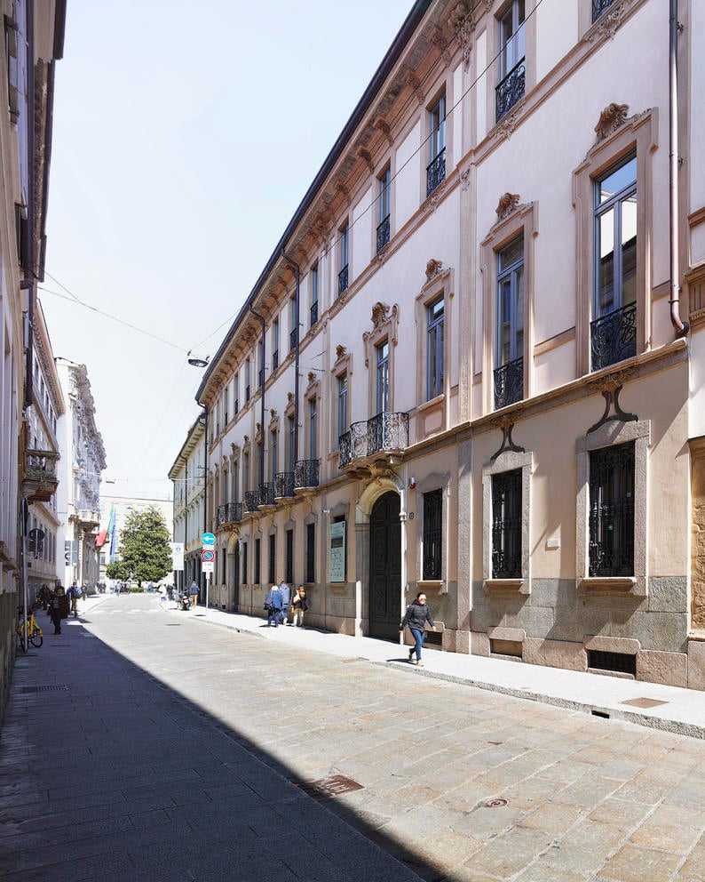 Facciata su via Brera foto maurizio montanga, palazzo citterio, milano