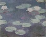 ROMA. GALLERIA NAZIONALE D’ARTE MODERNA E CONTEMPORANEA. Claude Monet NINFEE ROSA, PARTICOLARE, 1897−1899