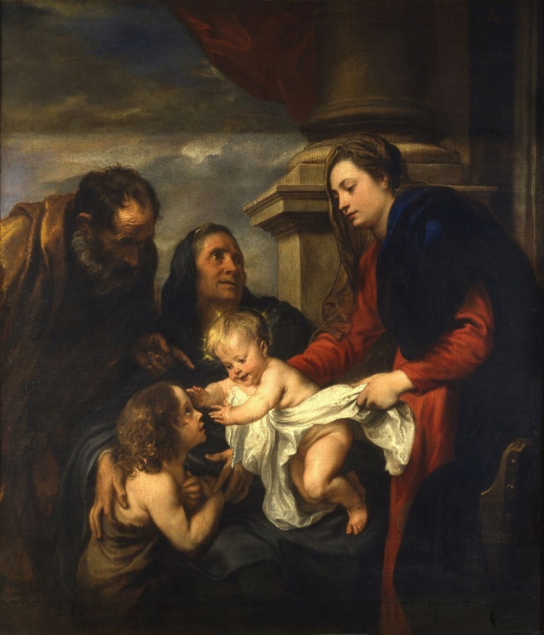 Anton van Dyck, Sacra Famiglia con san Giovannino e sant’Elisabetta, Torino, Galleria Sabauda