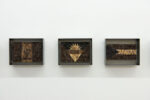 Bertille Bak, Les Complaisants, 2014, intarsi di capelli, cornice metallica, edizione unica + 1AP, 17,5 x 22,5 x 5 cm (incorniciato), courtesy The Gallery Apart Roma, photo Giorgio Benni