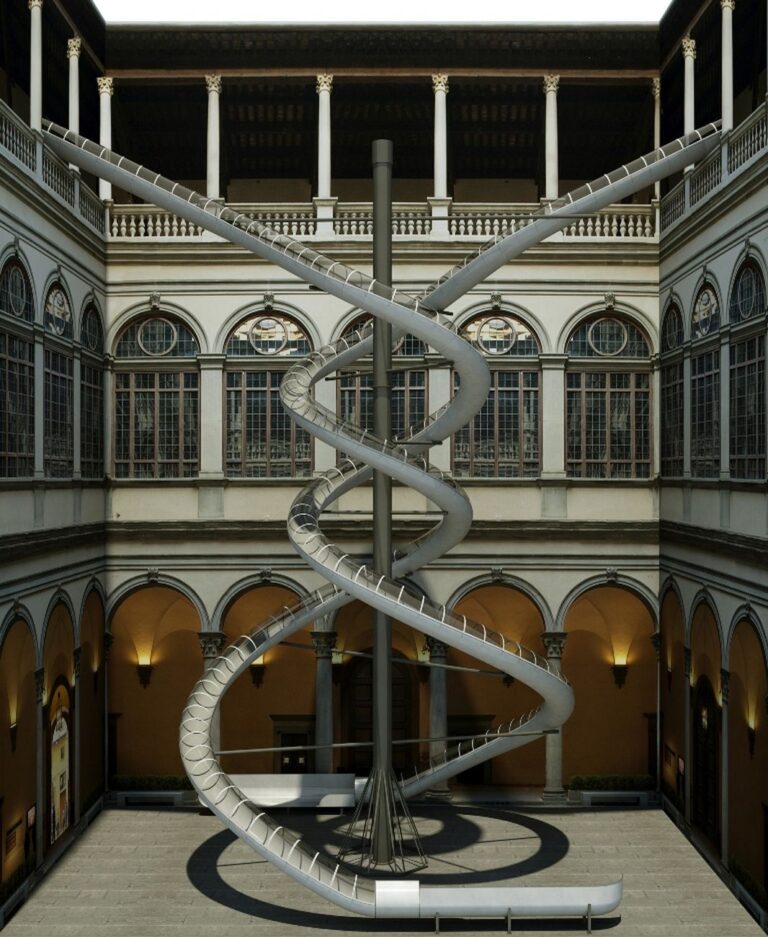 Carsten Höller, The Florence Experiment Slides, 2018. Rendering di Michele Giuseppe Onali