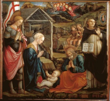 Filippo Lippi, Natività tra i santi Giorgio e Vincenzo Ferrer