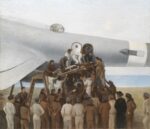 Francesco Trombadori, Lo sbarco del pilota ferito, 1941 42. Collezione Studio Trombadori, Villa Strohl Fern, Roma