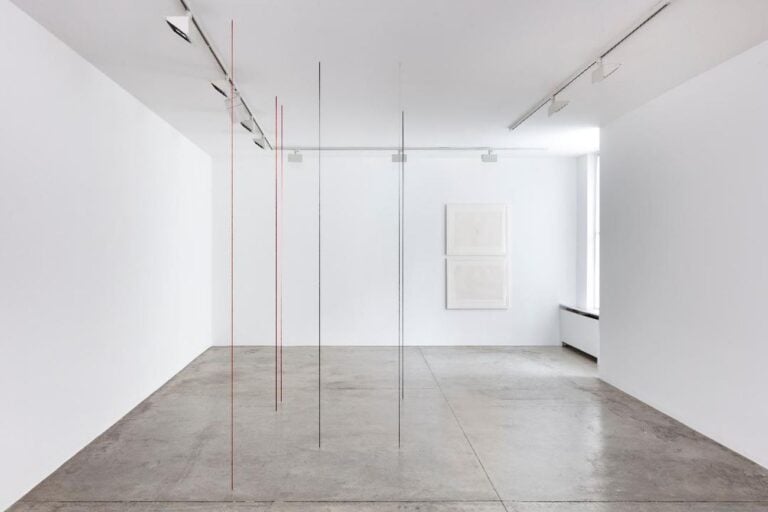 Fred Sandback. Exhibition view at Cardi Gallery, Milano 2018