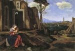 Giovan Girolamo Savoldo, Riposo nella fuga in Egitto con la veduta di Riva degli Schiavoni a Venezia, c. 1527, Collezione privata, olio su tela