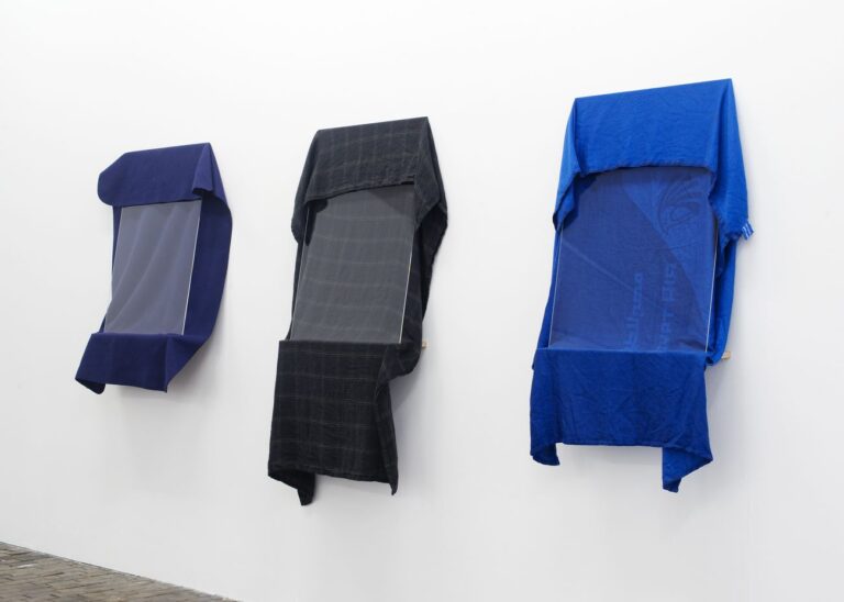 Hannah Black, Blankets, 2015. Exhibition view of ANXIETINA by Hannah Black, Bonaventure & Ebba Fransén Waldhör at Centre d’Art Contemporain Genève, 2018. Courtesy of the artists. Photo Charlotte Krieger