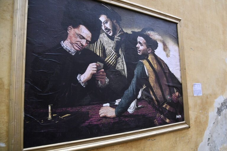 I Bari di Caravaggio rivisti da Sirante