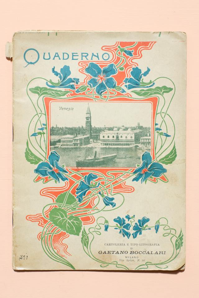 Il quaderno delle vacanze di una bambina di seconda elementare di Milano, 1900