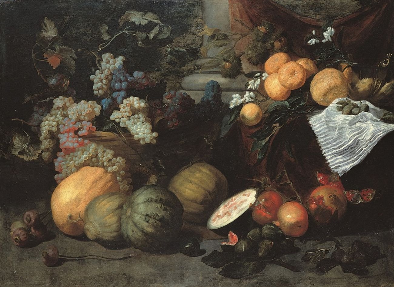 Jan Roos, Natura morta di frutta Genova, Musei di Strada Nuova, Palazzo Bianco