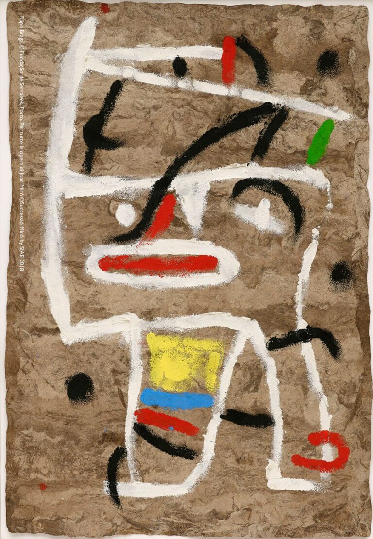 Joan Miró, Senza titolo, 1981. Filipe Braga, © Fundação de Serralves, Porto. ©Successió Miró by SIAE 2018
