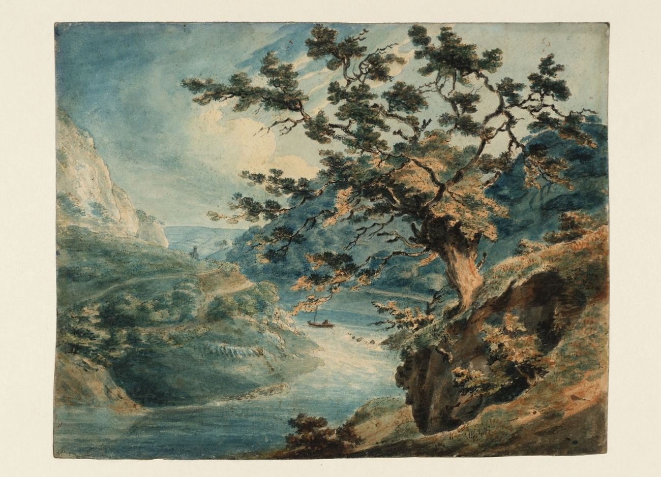 Joseph Mallord William Turner, View in the Avon Gorge, 1791. Tate