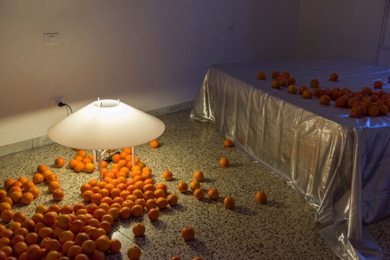 Laëtitia Badaut Haussmann. Anna’s weekend, a setting. Installation view at Terzopiano Artecontemporanea 2018