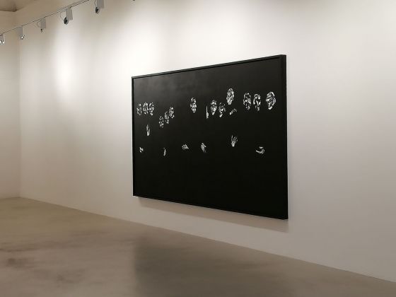 Lorenzo Puglisi. Scintille di un fuoco nero. Installation view at Labs Gallery, Bologna 2018