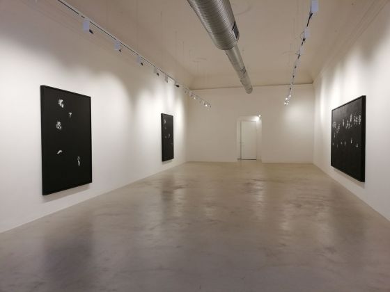 Lorenzo Puglisi. Scintille di un fuoco nero. Installation view at Labs Gallery, Bologna 2018