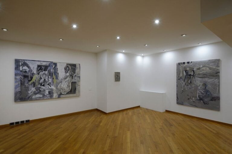 Nebojša Despotović. Between the Devil and the Deep Blue Sea ovvero Freie Kartoffeln. Exhibition view at Boccanera Gallery, Trento 2018