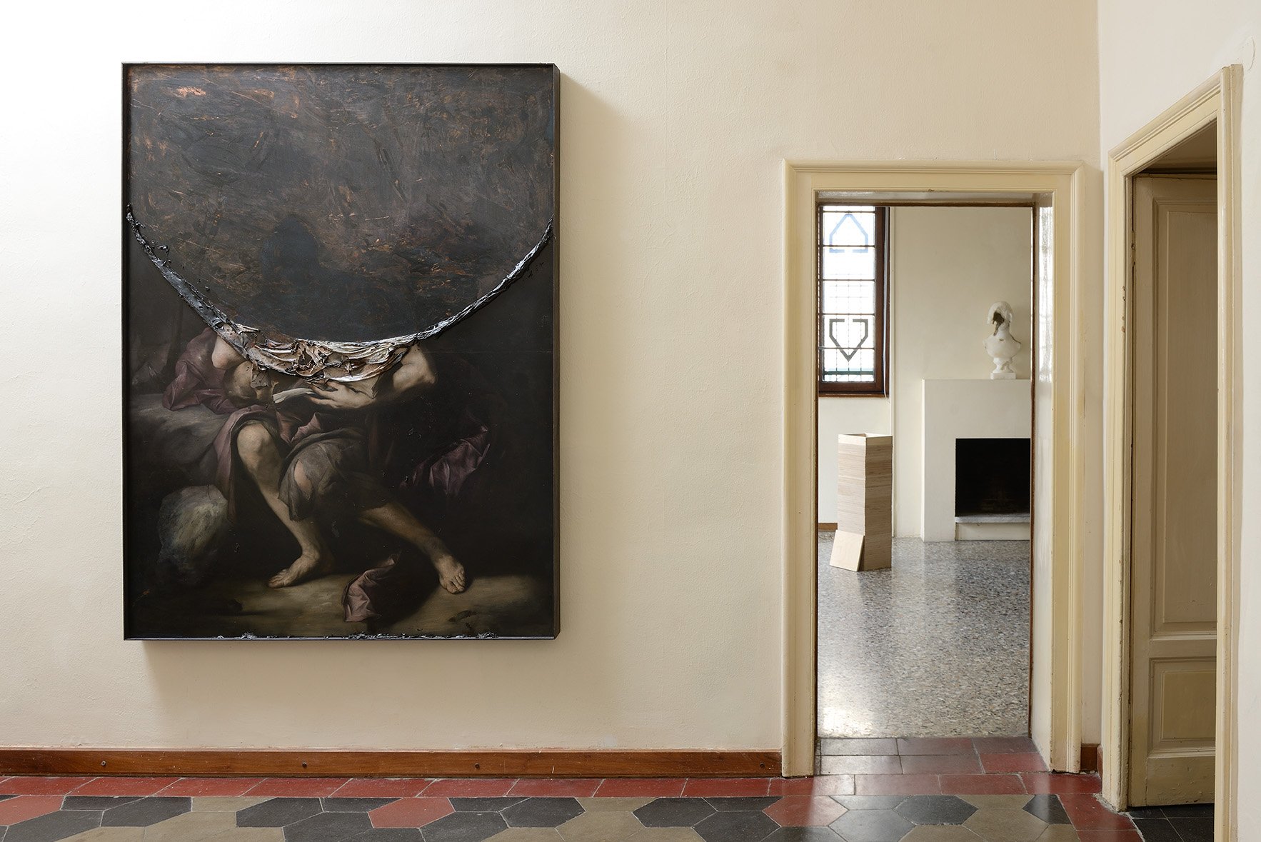 Nicola Samorì e Matteo Fato. Iscariotes. Exhibition view at Casa Testori, Novate Milanese 2018. Photo Michele Alberto Sereni