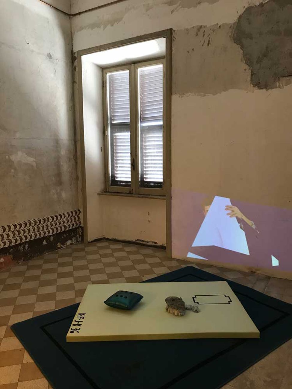 Ola Vasiljeva. Installation view at Indipendenza Studio, Roma 2018