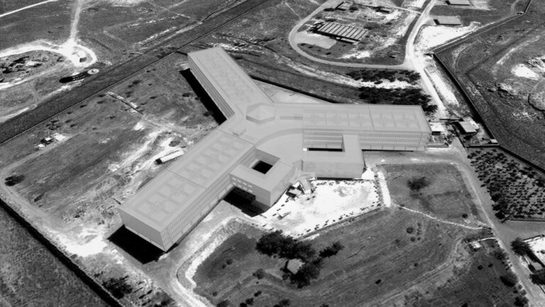 Saydnaya prison, as reconstructed by Forensic Architecture using architectural and acoustic modelling. Image Forensic Architecture, 2016