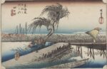 Utagawa Hiroshige, Yokkaichi. Fiume Mie anche conosciuto come il Primo Tôkaidô o il Grande Tôkaidô, 1833–34 ca. Museum of Fine Arts, Boston - William Sturgis Bigelow Collection