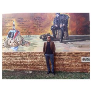 Poesie murali su misura, il progetto del giornalista Luca Mottaran che coniuga arte e plexiglass
